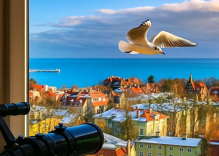 Pokoje przy plaży z widokiem na morze